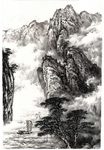 山水水墨画
