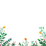 绿色花朵植物元素