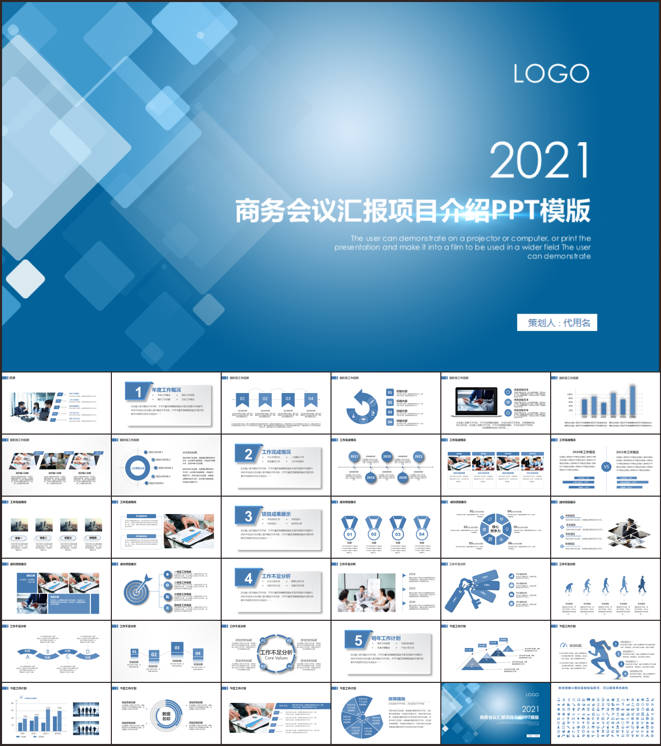 商务会议汇报项目介绍PPT