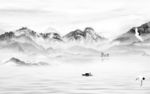 石纹 山水画新款画 TIF分层