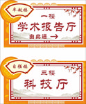 学校门牌 学术报告厅