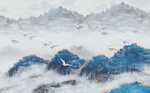 鸟群装饰画