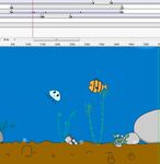 海底鱼儿游来游去16秒动画