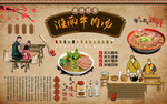 淮南牛肉汤背景墙