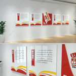 新四史学习教育校园文化墙