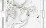 石纹花鸟护墙板