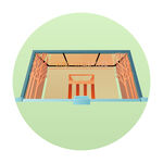 松岗五指耙公园插画