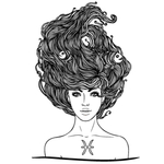 星座线描 手绘人物