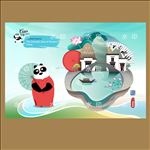 江南水乡插画矢量
