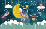 北欧现代创意轻奢卡通装饰画