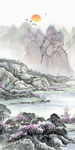 简约中式玄关框画 分层装饰画