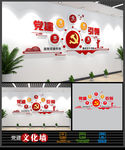 简约党建引领党建文化墙