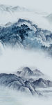 新中式山水新无框画 tif分层
