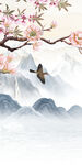 花鸟风景山水框画 TIF分层
