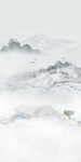 大气山水玄关背景 tif分层