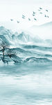 背景墙玄关画山水 TIF分层
