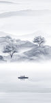 轻奢玄关画山水 TIF分层