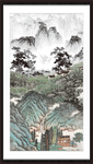 竖幅山水画