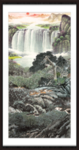 竖幅山水画