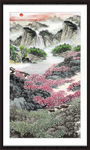 竖幅山水画