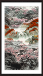 竖幅山水画