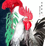 公鸡鸿运当头