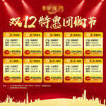 双十二特价展板