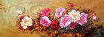 牡丹花油画