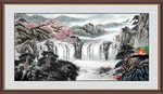 中堂画山水