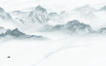 高清 山水背景墙画 TIF分层