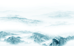 简约意境爆款山水 tif分层