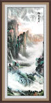 竖幅山水画 竖幅国画 竖幅水墨