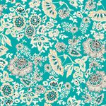 传统实色抽象花朵