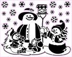 圣诞系列矢量图 圣诞雪人