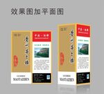 茅台镇金卡白酒包装平面图效果图