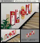 校园楼梯文化墙