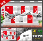 十大英雄模范文化墙展板