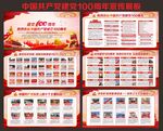 中国共产党建党100周年展板