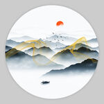 禅意山水画