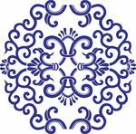 古代花纹吉祥团花吉祥图案