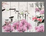 水墨江南背景墙