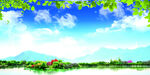 蓝天背景