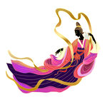 九天玄女仙女装饰神仙元素