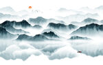 水墨山水画