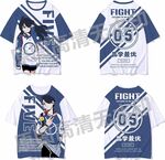矢量卡通男女班服图案设计