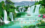 3D背景墙 风景山水