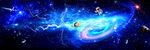 闪电星空