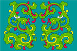 凤凰花纹 图腾