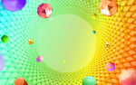 渐变装饰立体C4D背景