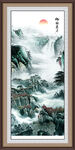 竖幅山水画